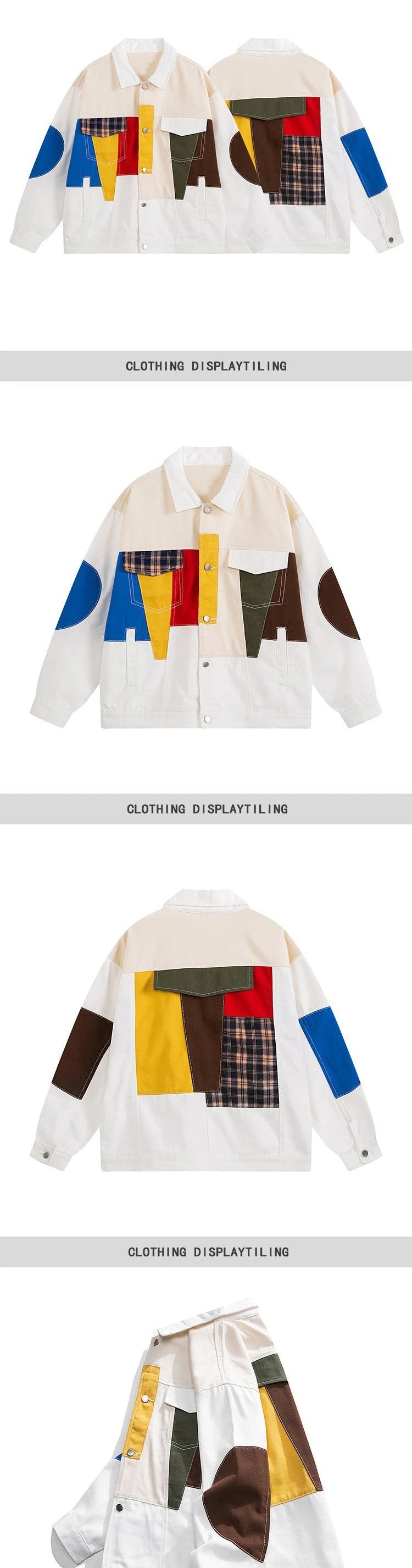 Geometric Abstract Oversized Jacket