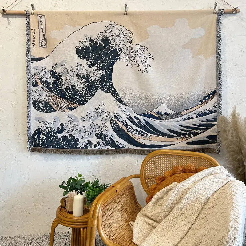 Famous Artworks Inspired Sofa Blanket/tapestry