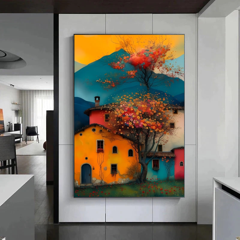 Colorful Town Houses