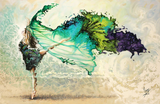'Dance Motion' Modern Ballet Print