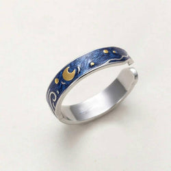 The Starry Night Couple Rings - Art Store