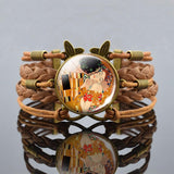 Gustav Klimt Infinity Charm Bracelets - PAP Art Store