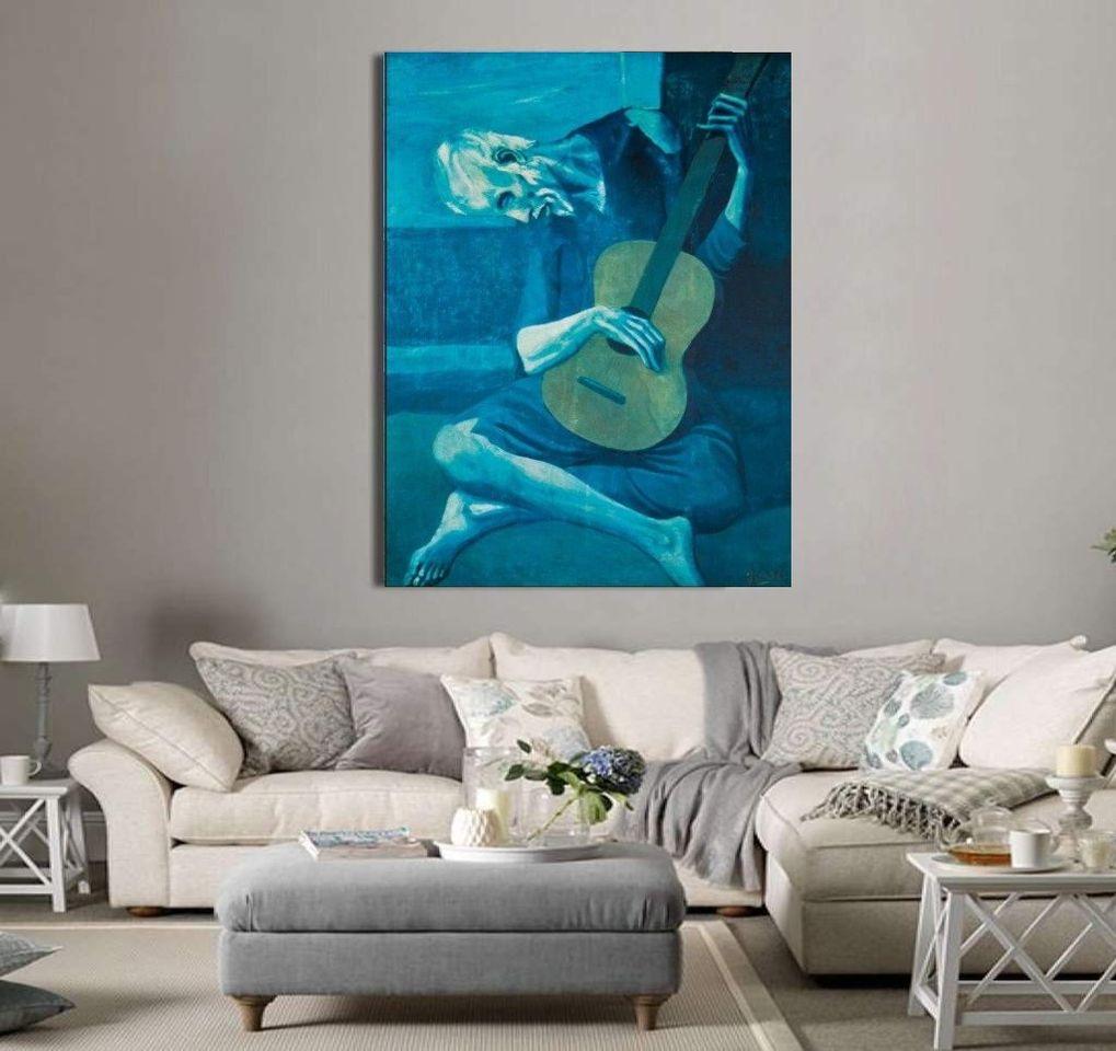 Pablo Picasso 'The Old Guitarist' Wall Art Print - PAP Art Store