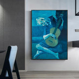 Pablo Picasso 'The Old Guitarist' Wall Art Print - PAP Art Store