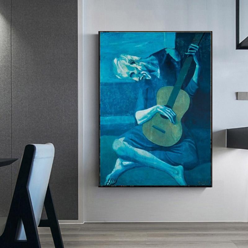 Pablo Picasso 'The Old Guitarist' Wall Art Print - PAP Art Store