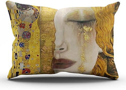 Gustav Klimt Inspired Rectangle Pillow Case - PAP Art Store