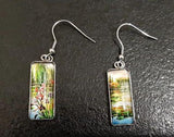 Claude Monet Artwork Glass Earrings - PAP Art Store