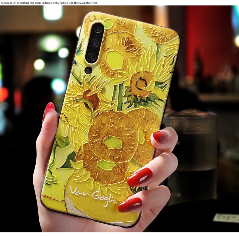 Embossed 3D Van Gogh Cases For Samsung (Latest)