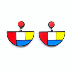 Piet Mondrian Inspired Earrings - PAP Art Store