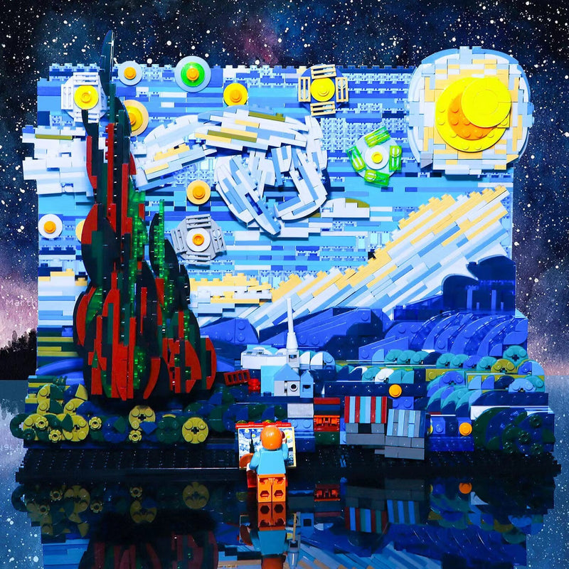 The Starry Night Lego Set PAP Art Store the-starry-night-lego-set-pap-art-store