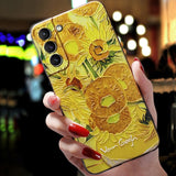 Embossed 3D Van Gogh Cases For Samsung (Latest)