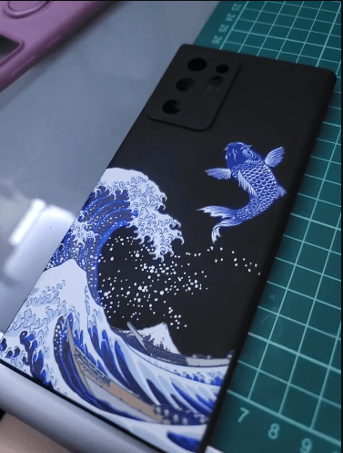 Samsung Note Series Japanese Art Embossed Cases - PAP Art Store