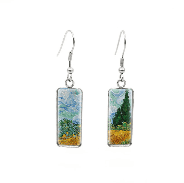Van Gogh Artworks Glass Earrings - PAP Art Store