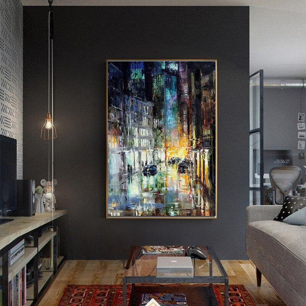 Impressionist 'Night in the City' Wall Art Print - PAP Art Store