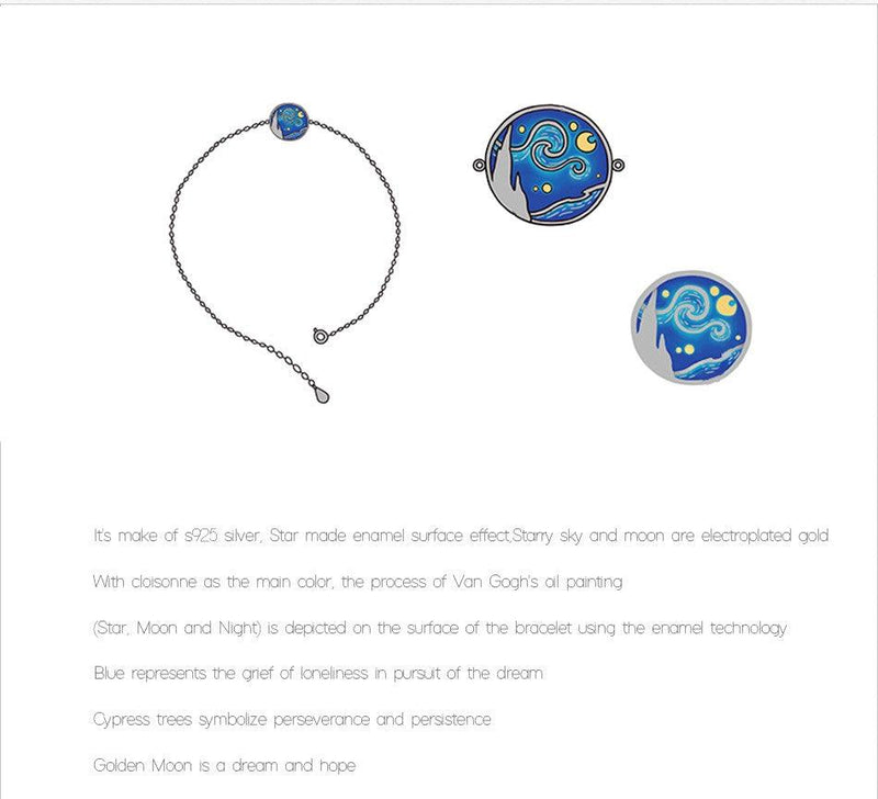 The Starry Night Inspired Bracelet - Art Store