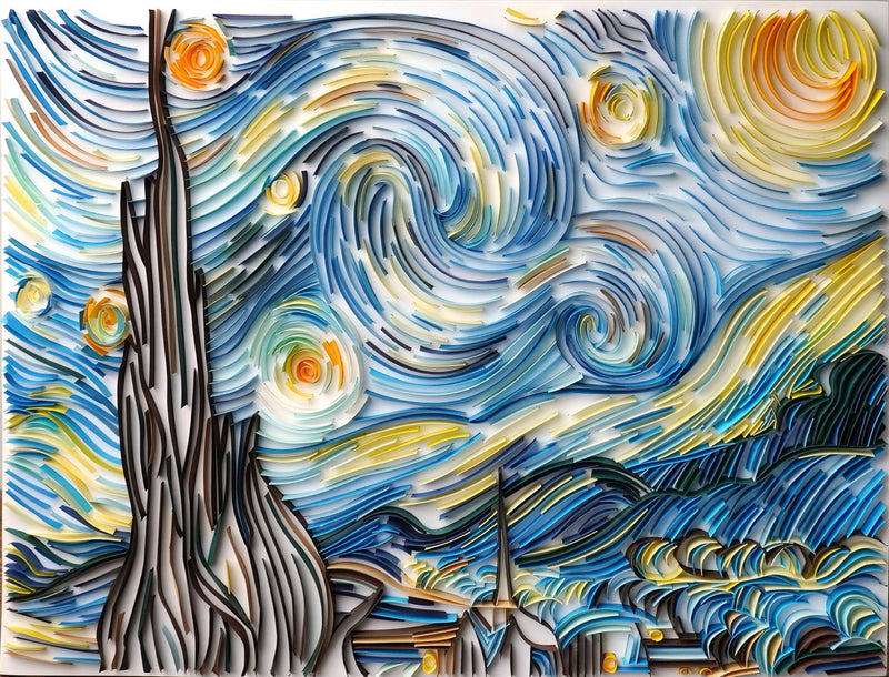Quilling paper painting Kit - Starry Sky