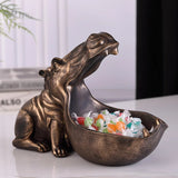 Functional Decor Hippo Figurine