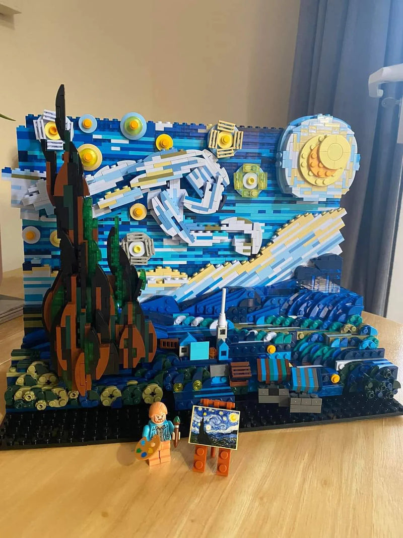 The Starry Night Lego Set PAP Art Store the-starry-night-lego-set-pap-art-store