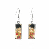 Gustav Klimt Artworks Glass Earrings - PAP Art Store