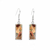 Gustav Klimt Artworks Glass Earrings - PAP Art Store