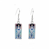 Gustav Klimt Artworks Glass Earrings - PAP Art Store
