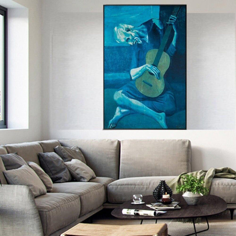 Pablo Picasso 'The Old Guitarist' Wall Art Print - PAP Art Store