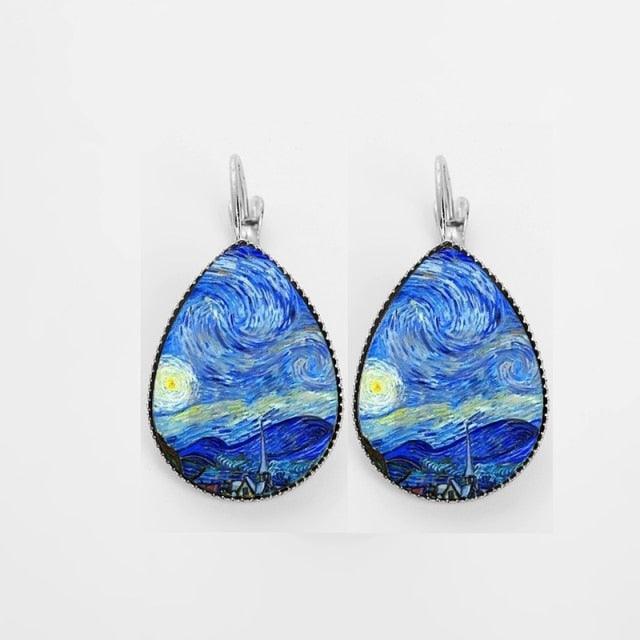 Klimt & Gogh Artworks Inspired Earrings - PAP Art Store