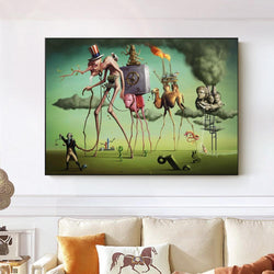 Salvador Dali Inspired "The American Dream" Wall Art Print - PAP Art Store