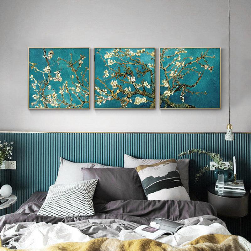 Van Gogh 'Almond Blossom Tree' 3 Panels Wall Art - PAP Art Store