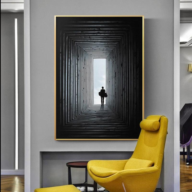 'The Light At The End Of The Tunnel' Wall Art Print - PAP Art Store