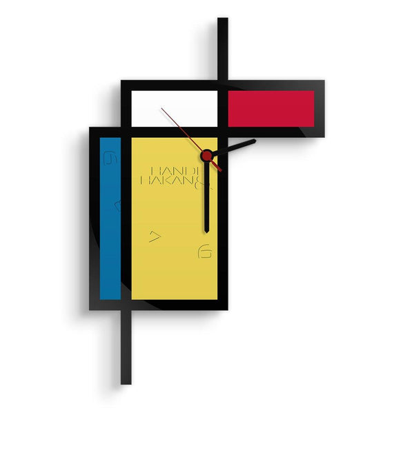 Piet Mondrian Design Wooden Wall Clock - PAP Art Store