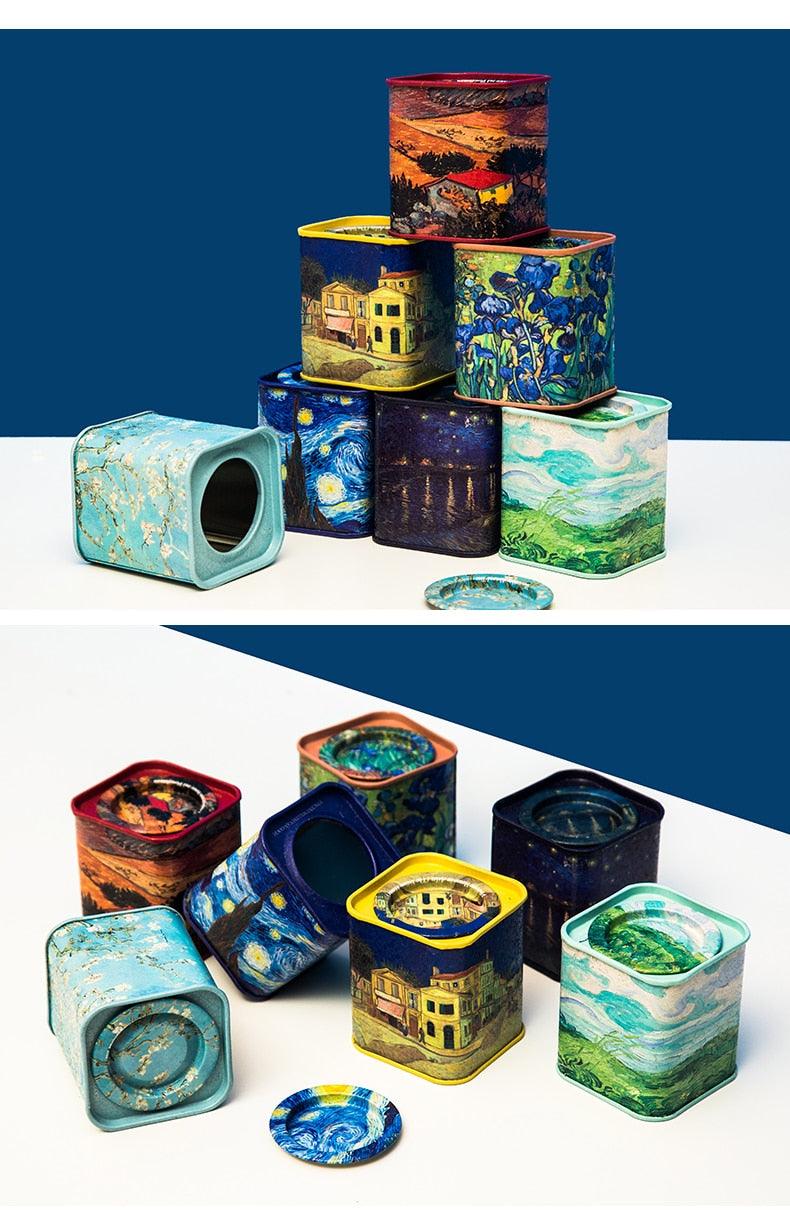 Van Gogh Artwork Mini Tea Canisters Set of 7 - PAP Art Store