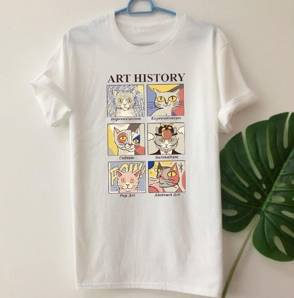Art History Cat Funny T Shirt - PAP Art Store