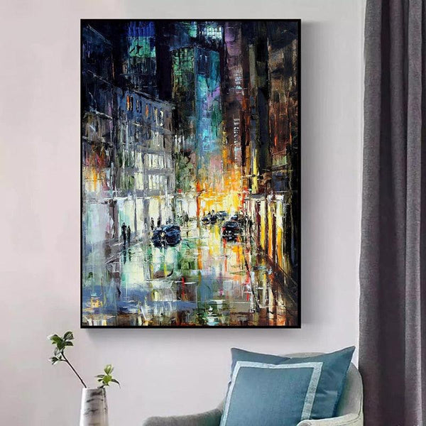Impressionist 'Night in the City' Wall Art Print - PAP Art Store