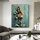 La Déchirure (The Tear) ft Mona Lisa Wall Art Print - PAP Art Store