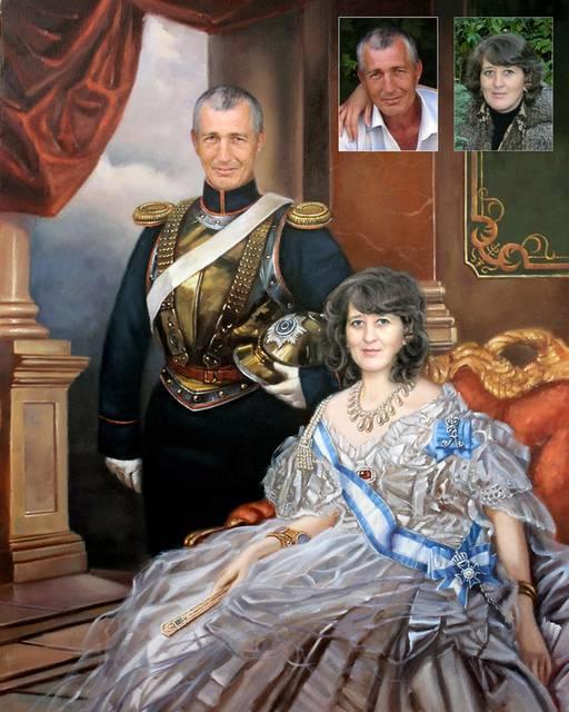 Custom Royal Couple Portrait  | Historical Portrait - PAP Art Store