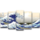 Hokusai The Wave Off Kanagawa 5 Panel Print Set - PAP Art Store