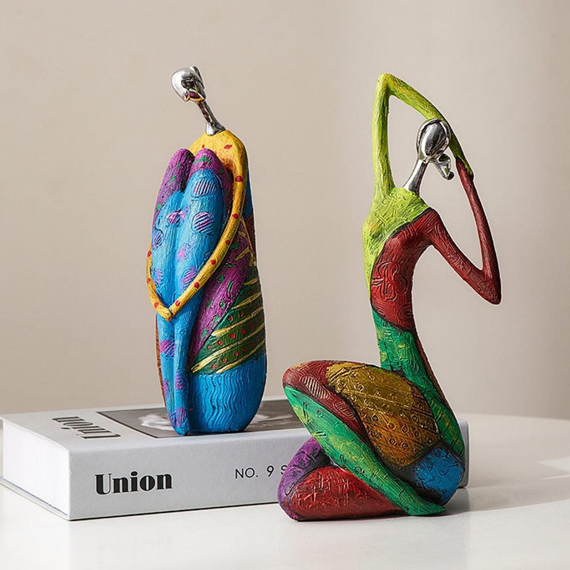 Abstract Colorful Woman Figurines - PAP Art Store