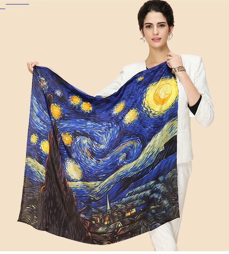 Silk Scarf Inspired Famous Oil Painting (More Designs) - Art Store