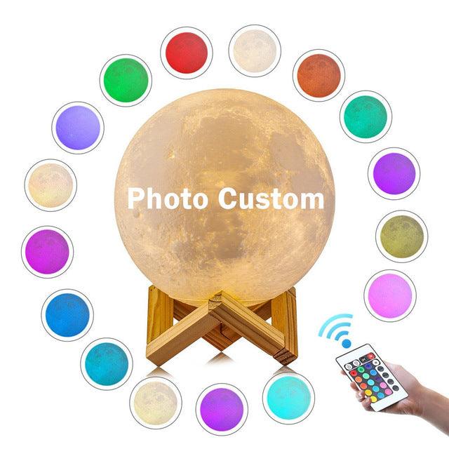 Personalized, Customized 3D Moon Lamp - Art Store