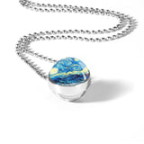 Starry Night Glass Dome Necklace - Art Store